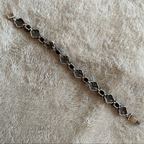 Silver bracelet with zircons - Picture 6 of 7